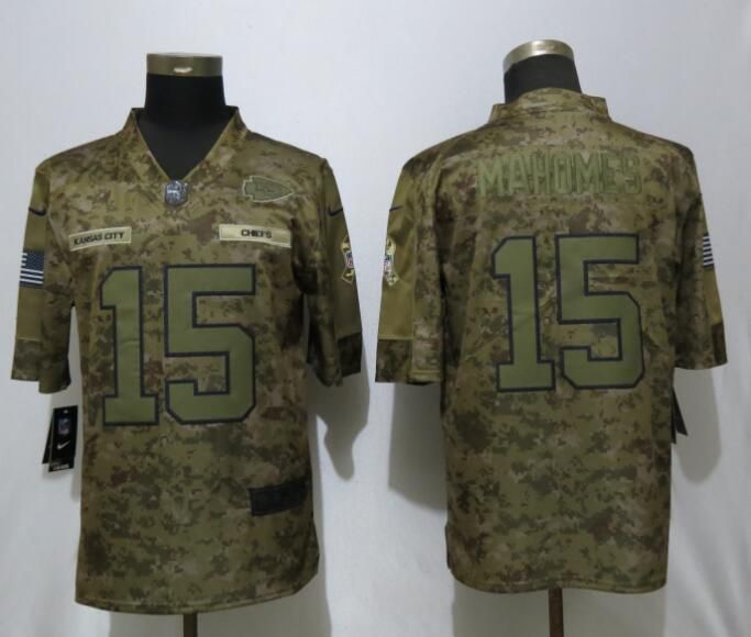 Men Kansas City Chiefs #15 Mahomes Nike Camo Salute to Service Limited NFL Jerseys->indianapolis colts->NFL Jersey